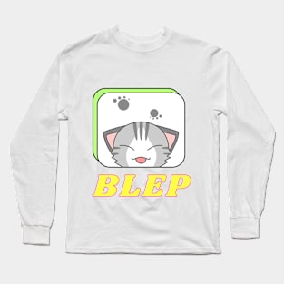 Kitty blep Long Sleeve T-Shirt